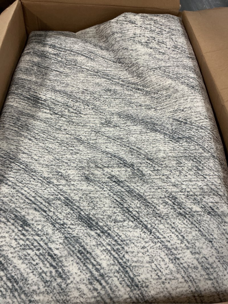 Condition photo showing Good Condition for morden washable thin area rugs 7x9 abstract neutral color light grey rugs non slip water repellent low pile carpet for living room bedroom office dining room cloud shadow light gray/dark gray 7' x 9' (rectangular)