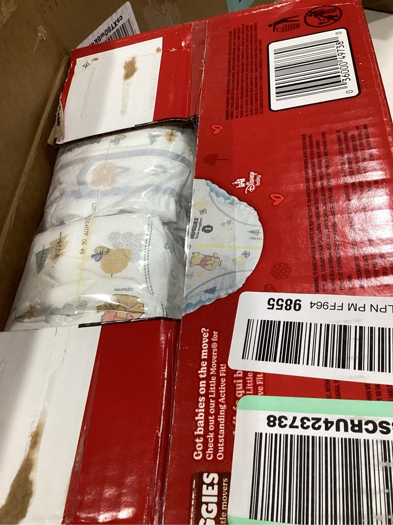 Condition photo showing New/Like New for huggies little snugglers diapers - size 1 - 96ct