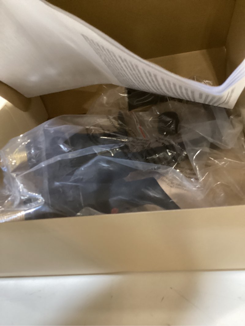 Condition photo showing Good Condition for allen + roth brookes matte black 4-in centerset 2-handle watersense high-arc residential handle
