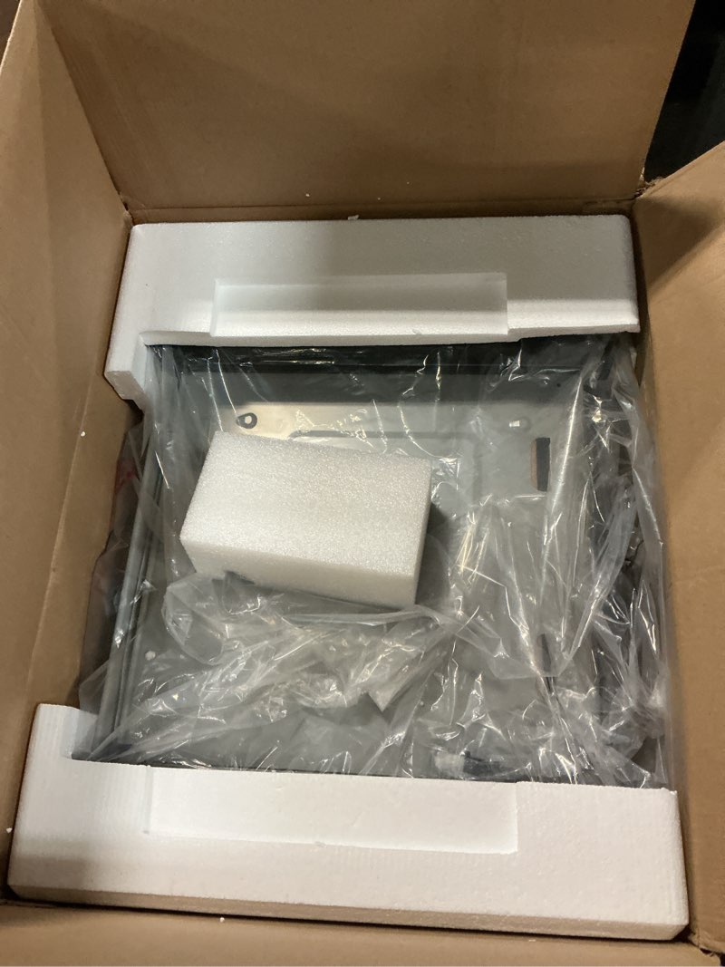 Condition photo showing New/Like New for ronco 6000 platinum series rotisserie oven, digital display, 12-pound capacity, auto shutoff, includes rotisserie spit, multi-purpose basket, 3 cooking functions: rotisserie, sear and no heat rotation new digital 6000 platinum series