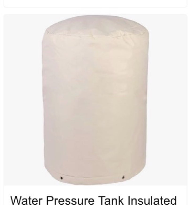 Outdoor Round Water Pressure Tank Cover with Cold Snap Foil Insulation and Insulation Cotton, 20" Di