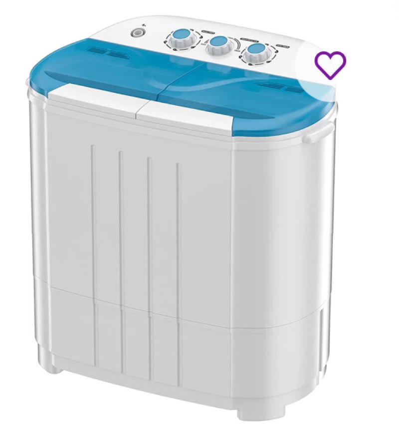 Auertech Portable Washer & Dryer Combo in White