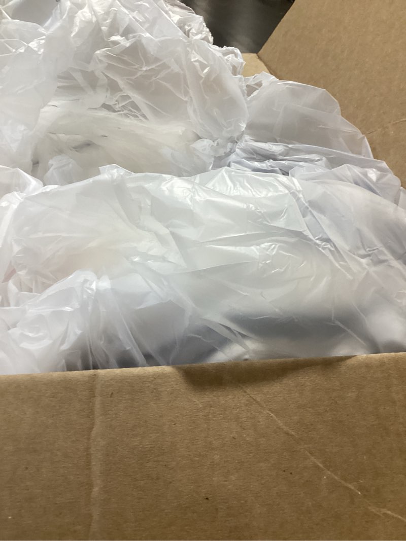 Condition photo showing As Is for 2026 premium upgraded non-vacuum bed quilt all seasons 100% cotton filled comforter - reversible lightweight soft breathable fluffy (pure white, king) white king