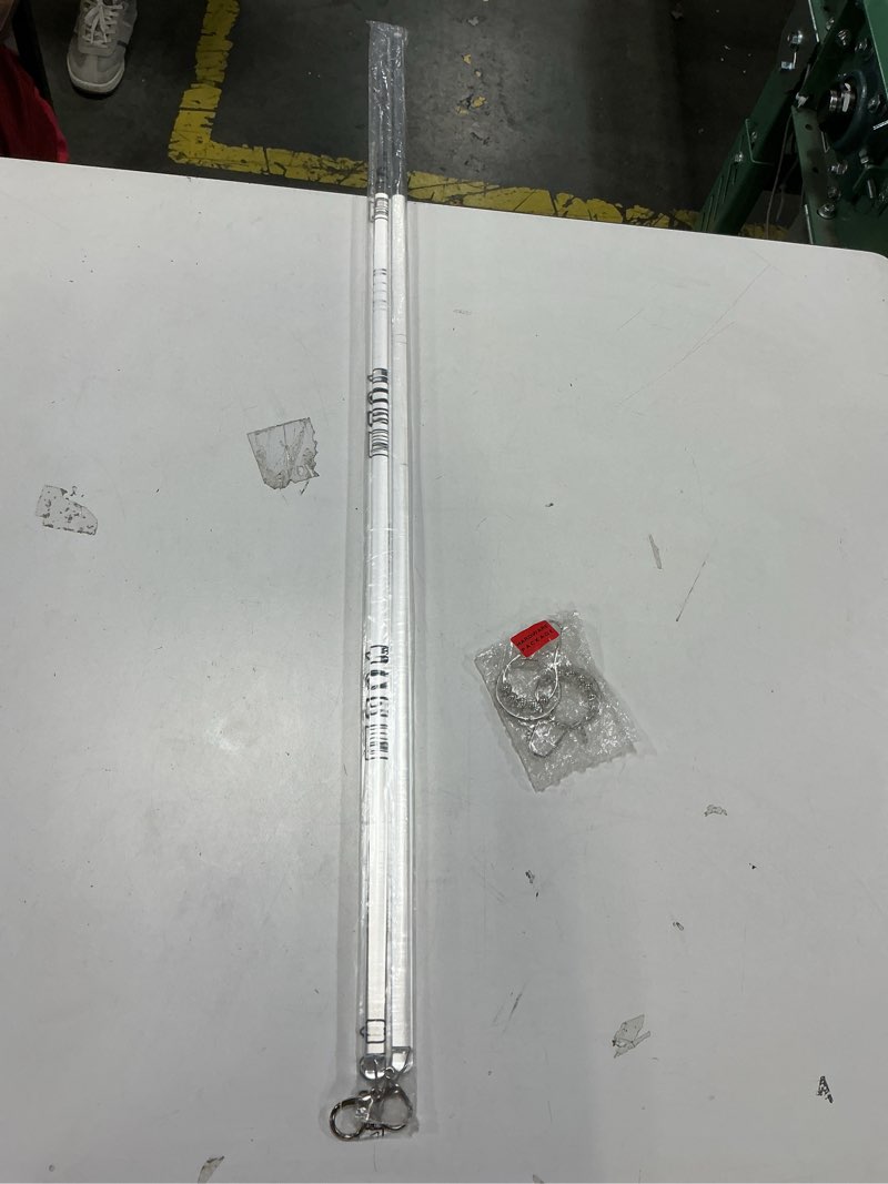 Condition photo showing New/Like New for 46 inch (2 Pack) All Clear Acrylic Curtain Pull Wand - 2 inches shy of 48 inch - Clear Curtain Pull Rod - Versatile Curtain Wand - Invisible Drapery Wand - Drapery Pull Rod (46 Inch)