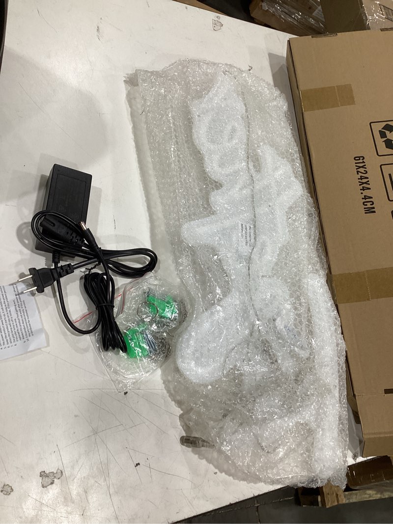 Condition photo showing Good Condition for divatla better together warm white neon sign wall sign for wedding decorations, 16''*9'' & 23''*9'' backdrop, bedroom wall decor led tube sign large enough for decoration better together neon sign