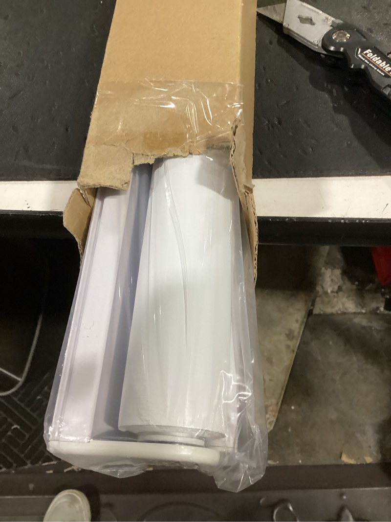 Condition photo showing Good Condition for chrisdowa cordless blackout roller shades for windows, thermal insulated uv protection pull down shades, total blackout window blinds for home, office, bedroom, door (31" w x 72" h, white) 31"w x 72"h white