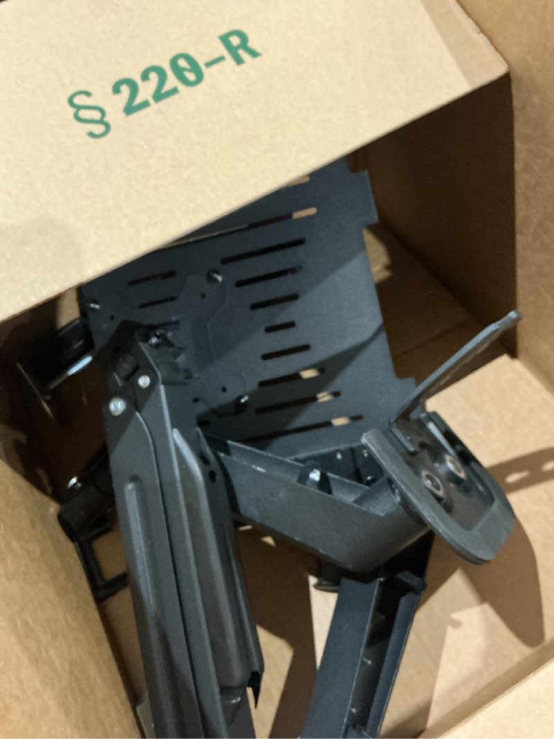 Condition photo showing As Is for suptek monitor laptop mount stand, 2 in 1 function dual monitor arms desk mount for 13"-18" notebook and 17"-32" monitor with laptop tray,holds up to 22lbs laptop monitor mount