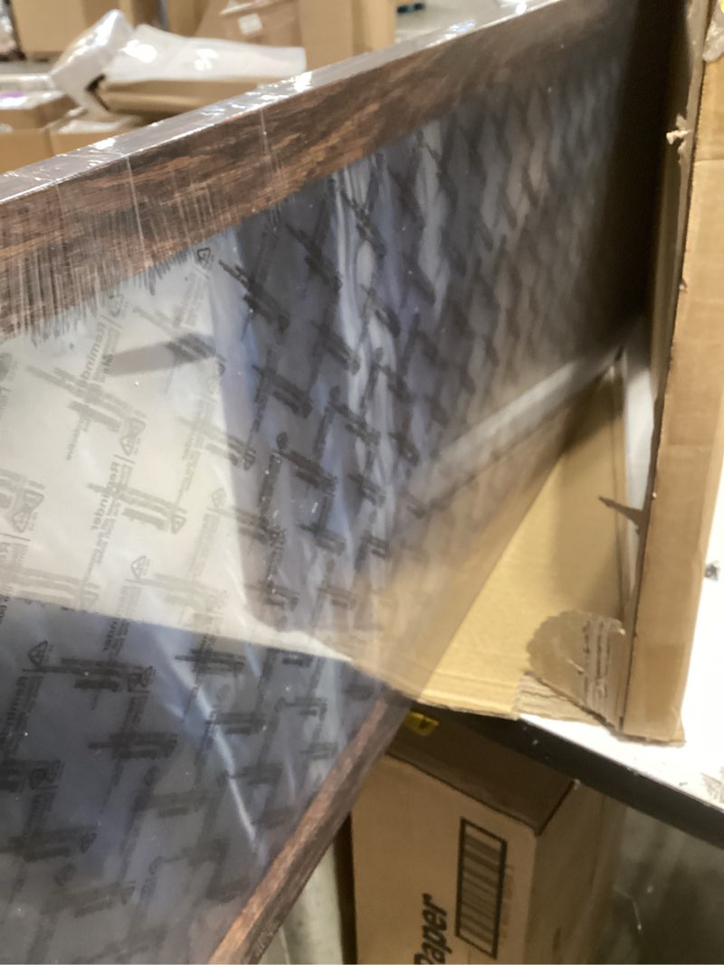 Condition photo showing New/Like New for 12x36 picture frame, classic brown 12 x 36 panoramic poster frame for horizontal or vertical wall mounting, 1 pack brown 12x36