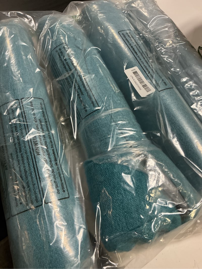 Condition photo showing Good Condition for shinnwa kitchen chair cushions set of 4, non-slip dining chair cushions with ties and machine washable cover, 4 pack, 17 x 16.5 x 2in, teal 4 teal
