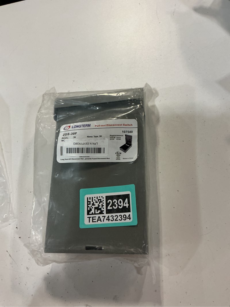 Condition photo showing New/Like New for long term 6 packs 60-amp 120/240 volt non-fused metallic ac disconnect professional manufacture disconnect box plastic electronic components fused disconnect box pdbx-60an