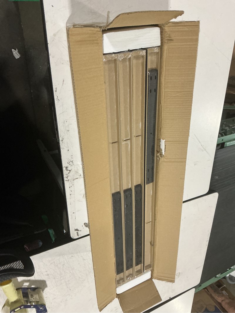 Condition photo showing New/Like New for vidaxl floating wall shelves 4 pcs high gloss gray 31.5"x9.3"x1.5" mdf | wall-mounted to keep your floors clear, adds a sleek, modern touch to any room, holds up to 22 lbs per shelf 80 x 23.5 x 3.8 cm/ 4 pcs high gloss grey