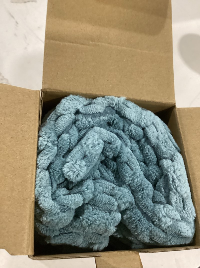 Condition photo showing As Is for kevin textile 14x36 inch long lumbar 1 pack boho decorative throw pillow cover soft striped corduroy rectangle cushion case farmhouse solid color accent for living room couch sofa bed, blue grey 36" x 14" (pack of 1) blue grey