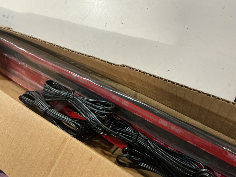 Condition photo showing Good Condition for HAMRVL Black LED Recessed Lighting Kit - 6pcs DC12V Warm White Slat Wall Lights with Smart Switch,3000k Self-Adhesive Wall Panel Lights for Wood Slat Wall Panels, Headboards, Stairs, Media Wall Panels black - Warm White 3000k 42in+26in+18in - 6pack