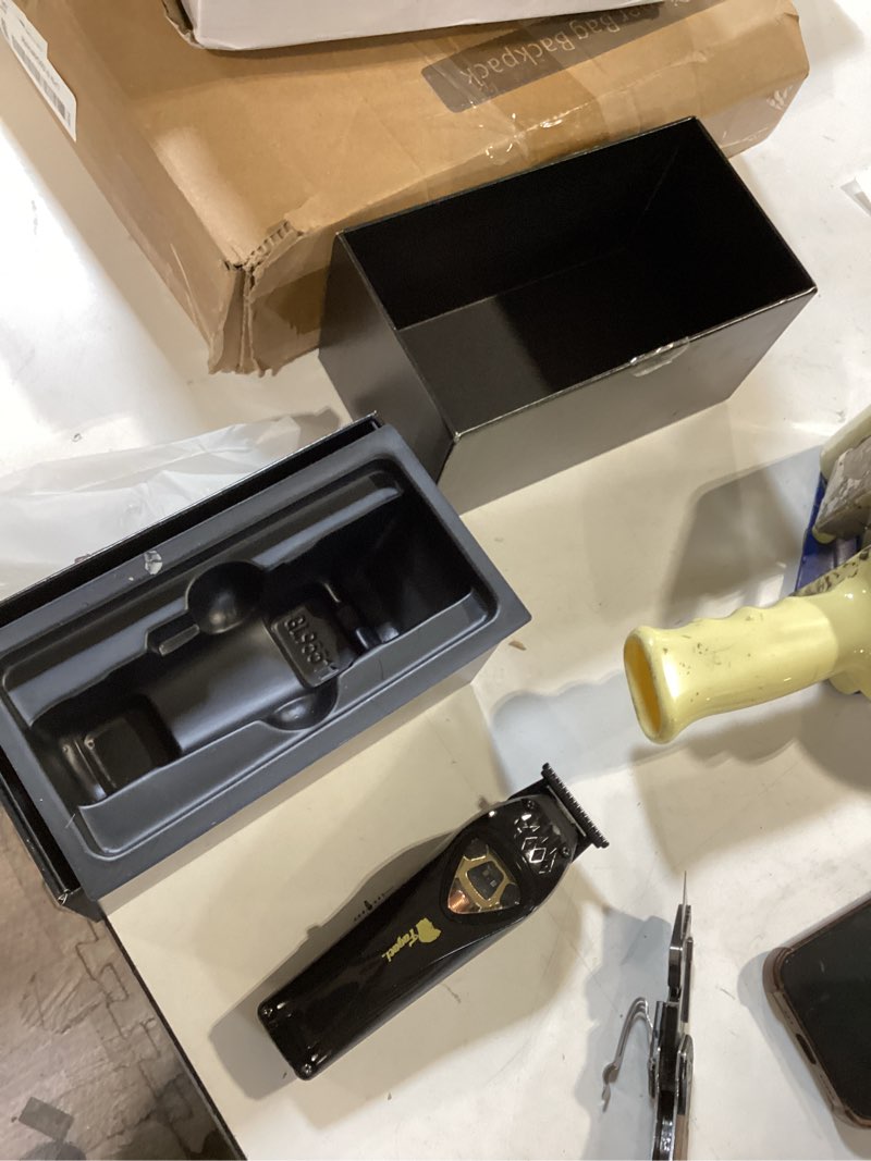 Condition photo showing Good Condition for fagaci professional zero gapped trimmer for men, high torque vector motor cordless beard trimmer for men, t liners professional trimmers for barbers with dlc blades, zero gap trimmers barber t blade