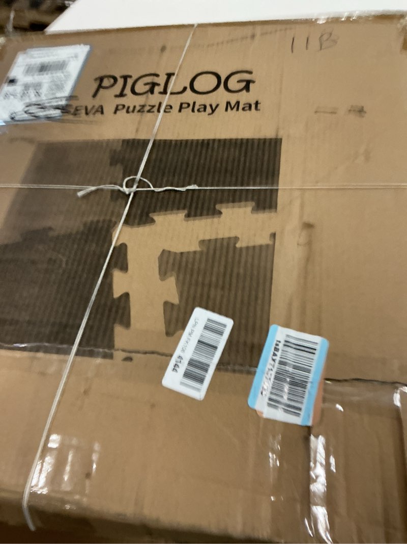 Condition photo showing New/Like New for Baby Foam Play Mat, PIGLOG 72x48 Baby Crawling Mat, Floor Mats for Kids for Infants with Interlocking Floor Tiles, Toddler Playmats for Indoor and Outdoor, Easy to Clean Playroom Mats, Bohemia