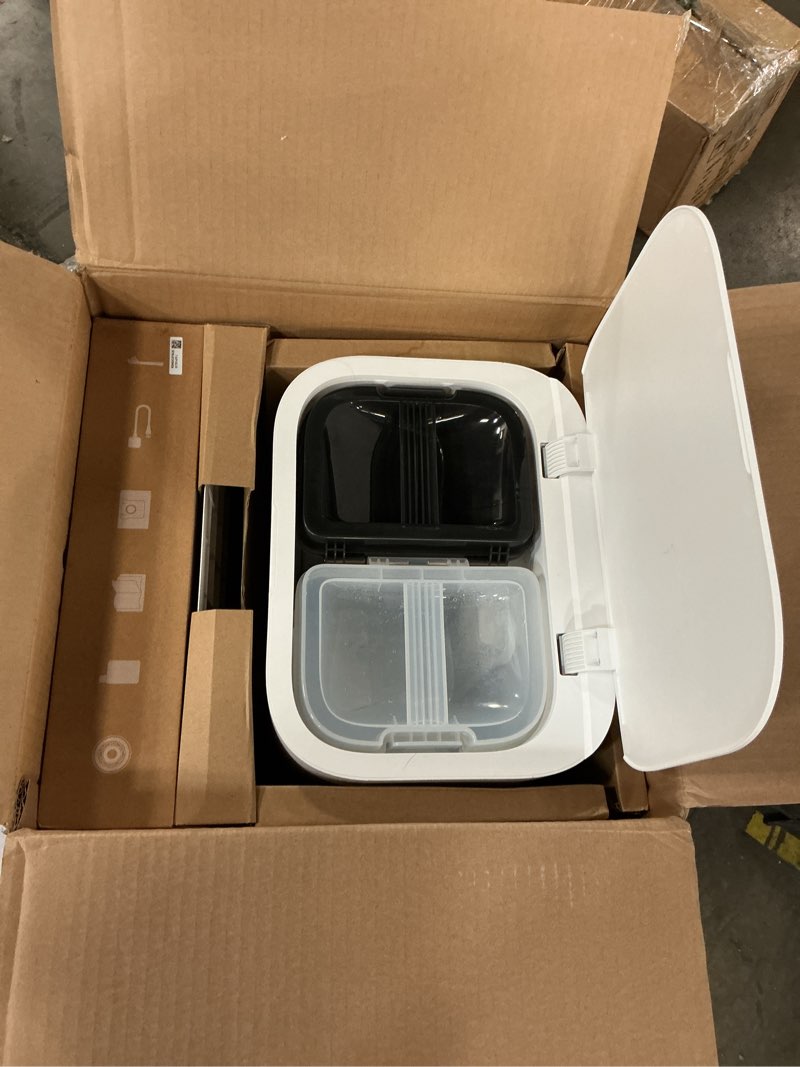 Condition photo showing As Is for DREAME L40 Ultra Gen 2 Robot Vacuum and Mop with 25,000Pa Suction, Extendable Side Brush and Mop, All-in-One Self-Emptying & Cleaning Dock, Voice & App Control, White L40UltraGen2-White