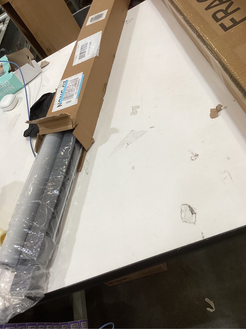 Condition photo showing Good Condition for custom-cut size zebra blinds for indoor windows light filtering & room darkening shades (grey color) (height 78 inch) (width 33 inch) 02- grey 33"w x 78"h