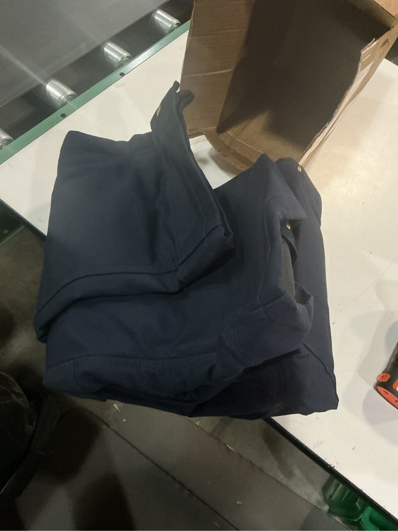 carhartt men's loose fit firm duck insulated bib overall medium dark navy