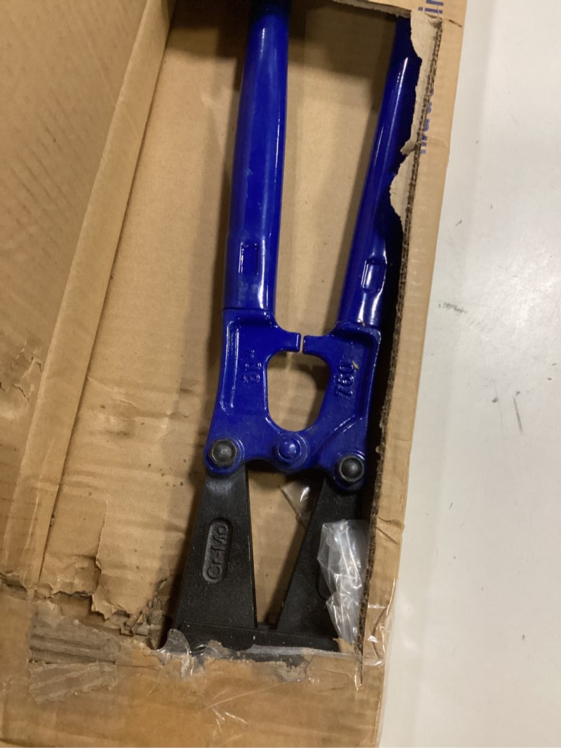 Condition photo showing As Is for Bolt Cutter with Drop Forged Cr-Mo Alloy Steel Blades,with Ergonomic Handle,Heavy Duty Metal Cutter for Rebars, Chains, Locks, Wires, Bolts, Fence. (30in)