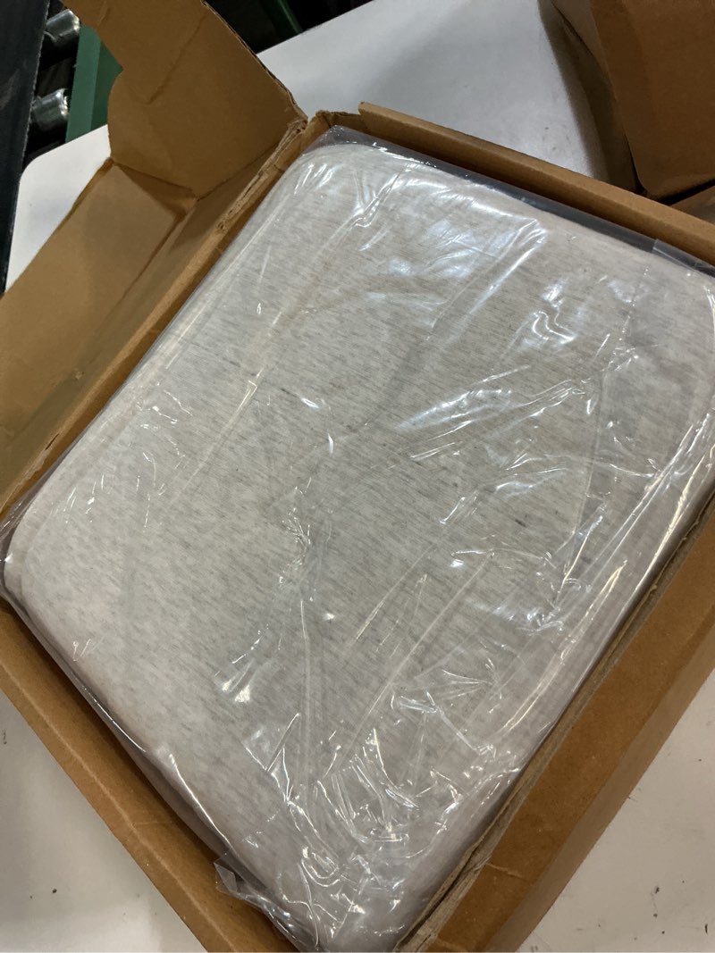 Condition photo showing New/Like New for amazon basics 4 piece bed sheets set, 100% cotton jersey, includes super soft, flat and fitted sheets, pillowcase, king, oatmeal, solid king oatmeal