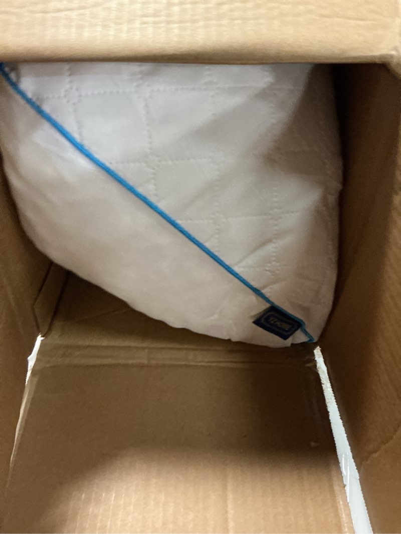 Condition photo showing Good Condition for yz home long body pillow for adults - firm body pillow insert with shredded white memory foam, adjustable height, soft support for side sleeping, pregnant women, washable (white, 20x54 inch) white 20x54 inch