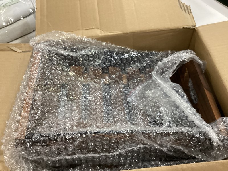 Condition photo showing Good Condition for 2 Tier Fruit Basket for Kitchen Counter Organizer with Banana Hangers Wooden Fruit Basket Kitchen Counter Storage Holder for Onion Potato Bread Vegetable Organize(11.8 x 9.1 x 10.6 Inches) 2 Tier 11.8 x 9.1 x 10.6 Inches