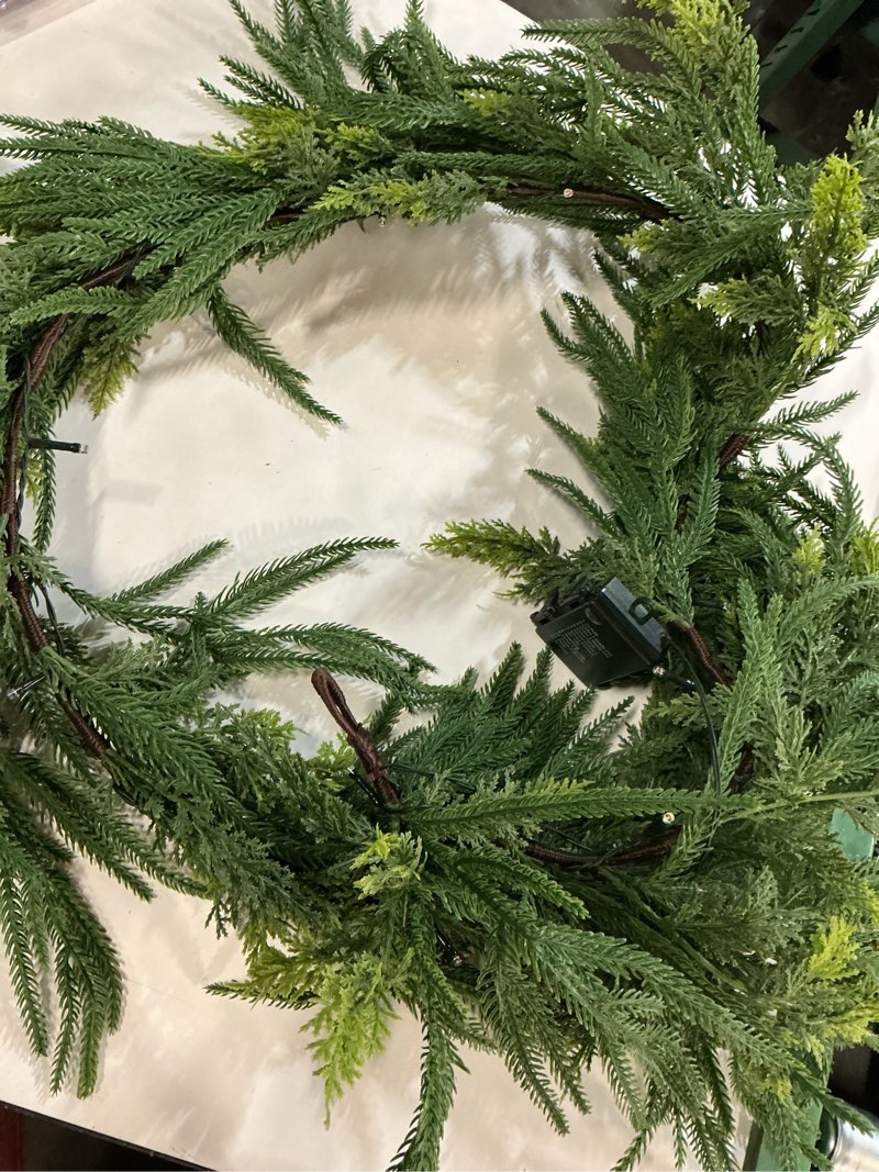 real touch norfolk pine wreath