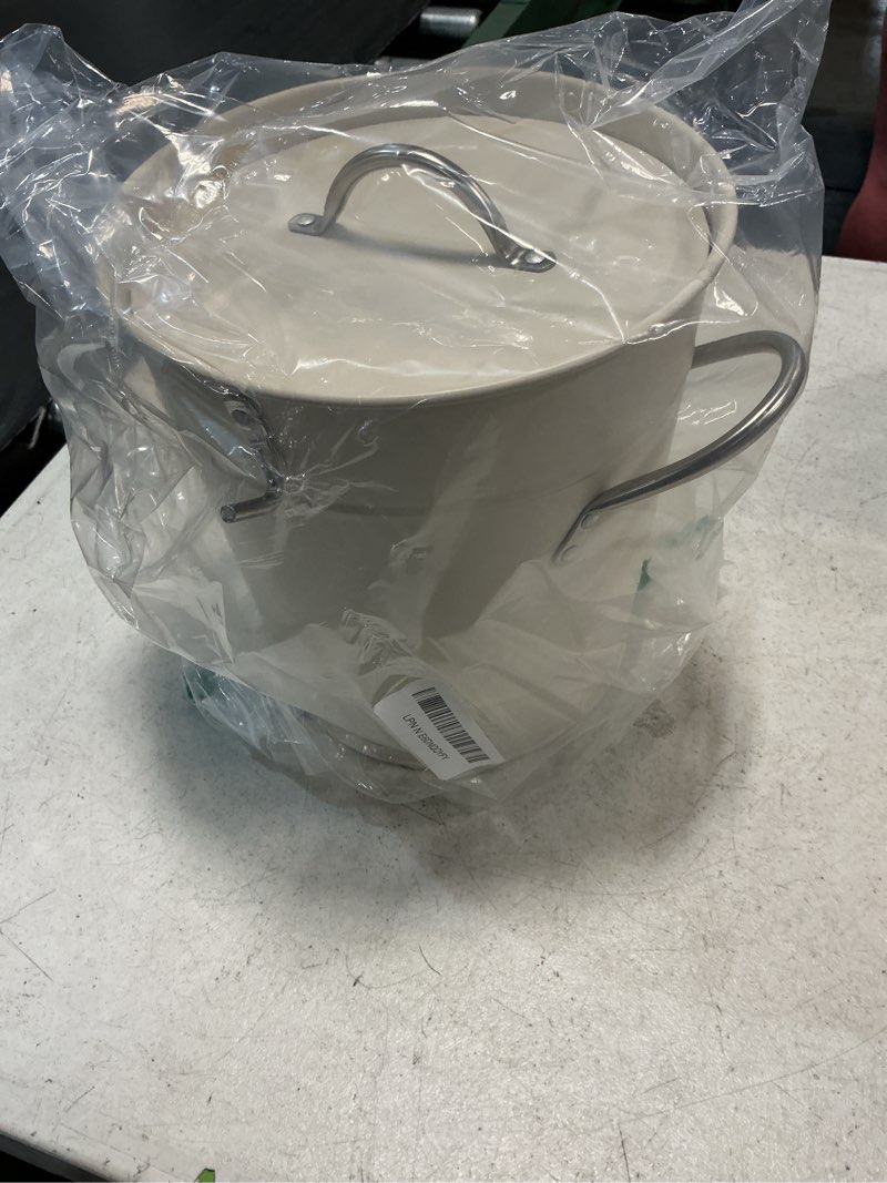 Condition photo showing Good Condition for youeon 4l ice bucket with scoop and lid, double walled insulated wine bucket chiller with carry handles, beverage tub for cocktail party, camping, bbq, indoor & outdoor use, white