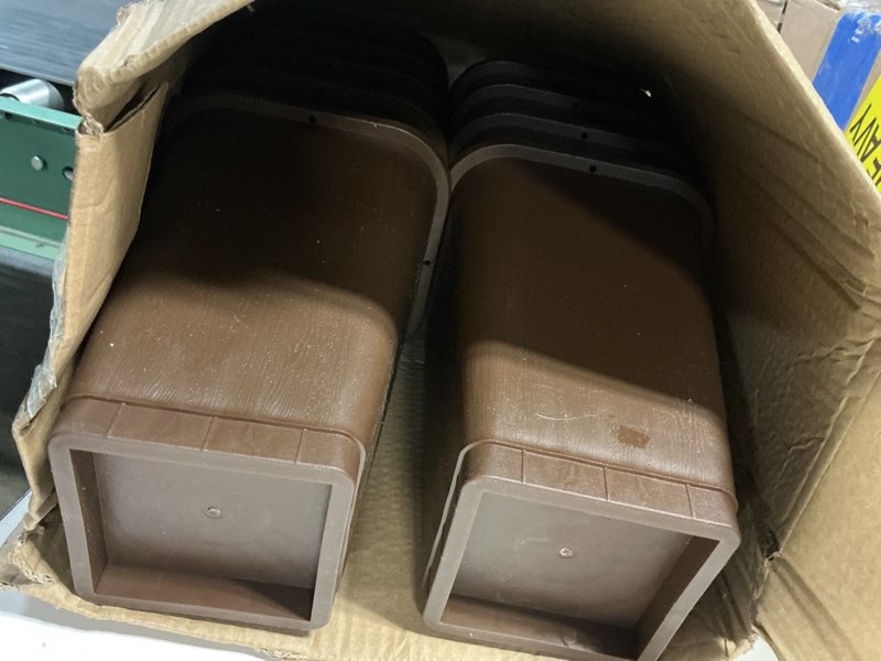 Condition photo showing Good Condition for annkut 8 inch heavy duty bed risers, furniture risers for desk, chair, table or sofa, couch lift risers, supports up to 2200 lbs per leg(9 pack brown) brown 8 in - 9 pack