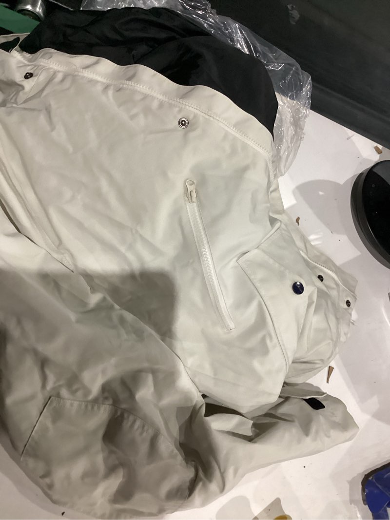Condition photo showing As Is for searipe womens ski jacket mens snow jacket waterproof winter snow coat couples pullover snowboard hooded small s51-white