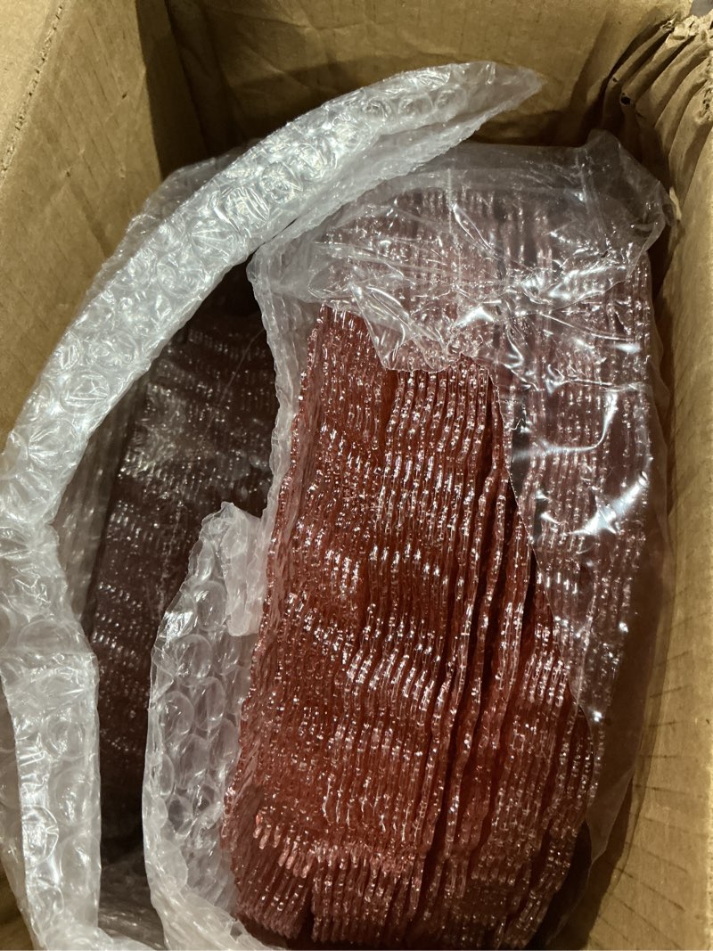 Condition photo showing Good Condition for I00000 60 Pcs Pink Plastic Plates, Pink Disposable Party Plates, Premium Clear Glitter Plastic Plate Disposable Include 30 Dinner Platos 10" & 30 Dessert Platos 7" Perfect for Party & Valentine's Day Clear Pimk