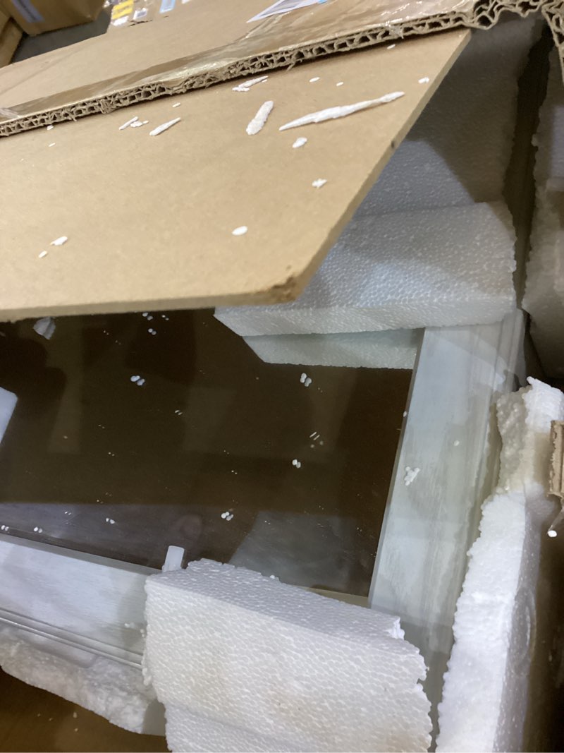 Condition photo showing Good Condition for GISSAR Jewelry Mirror Armoire Wall Mount Over The Door Mirror Jewelry Cabinet Storage Mirror Organizer Lockable Full Length Door Mirror(White Oak)