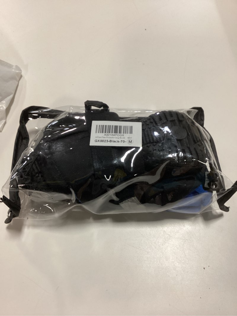 Condition photo showing New/Like New for Hipaw Waterproof Dog Boots for Winter Snow Rain,Non-Slip Dog Shoes for Medium to Large Dogs,Extended Cuff Paw Protectors for Outdoor Walking Hiking Black M (Insole wide 2.4") for 44~72lb