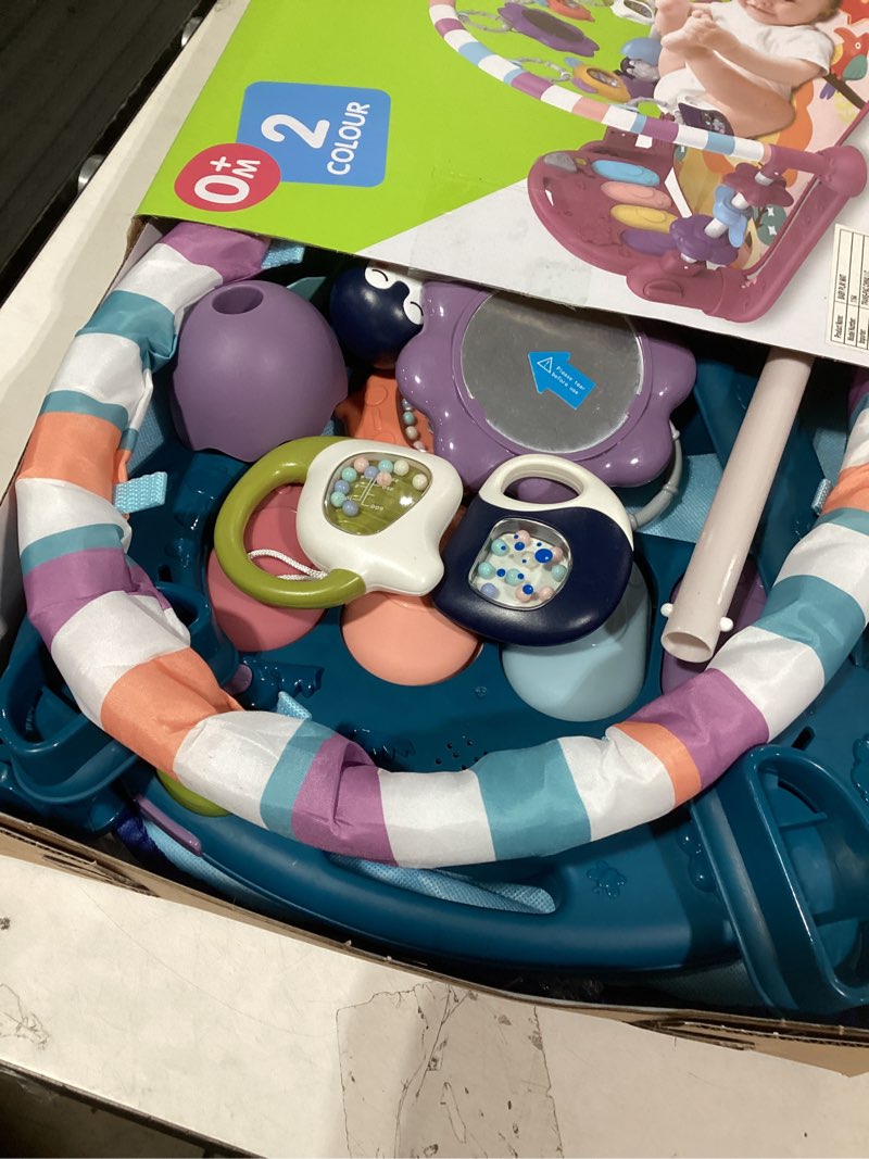 Condition photo showing Good Condition for dearlomum Baby Play Mat Gym, Funny Play Piano Tummy Time Activity Mat with 5 Infant Sensory Toys, Music and Lights, Boy & Girl Gifts for Newborns 0 to 3 6 9 12 Months?New Blue? Crocodile (Blue)