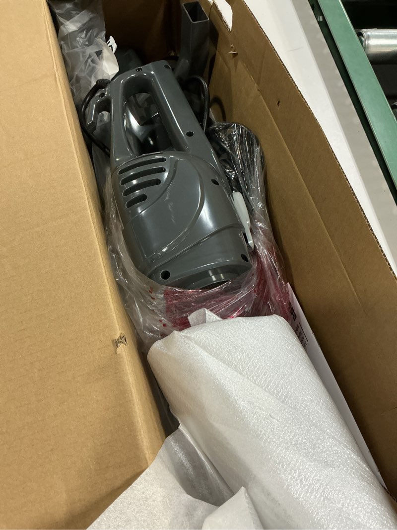 Condition photo showing New/Like New for amazon basics 2-in-1 corded stick vacuum cleaner, converts to handheld, lightweight (3.9 lbs), with washable filter, crevice tools, 0.5l dust cup, self-standing, 19.7-ft cord, 300w, black