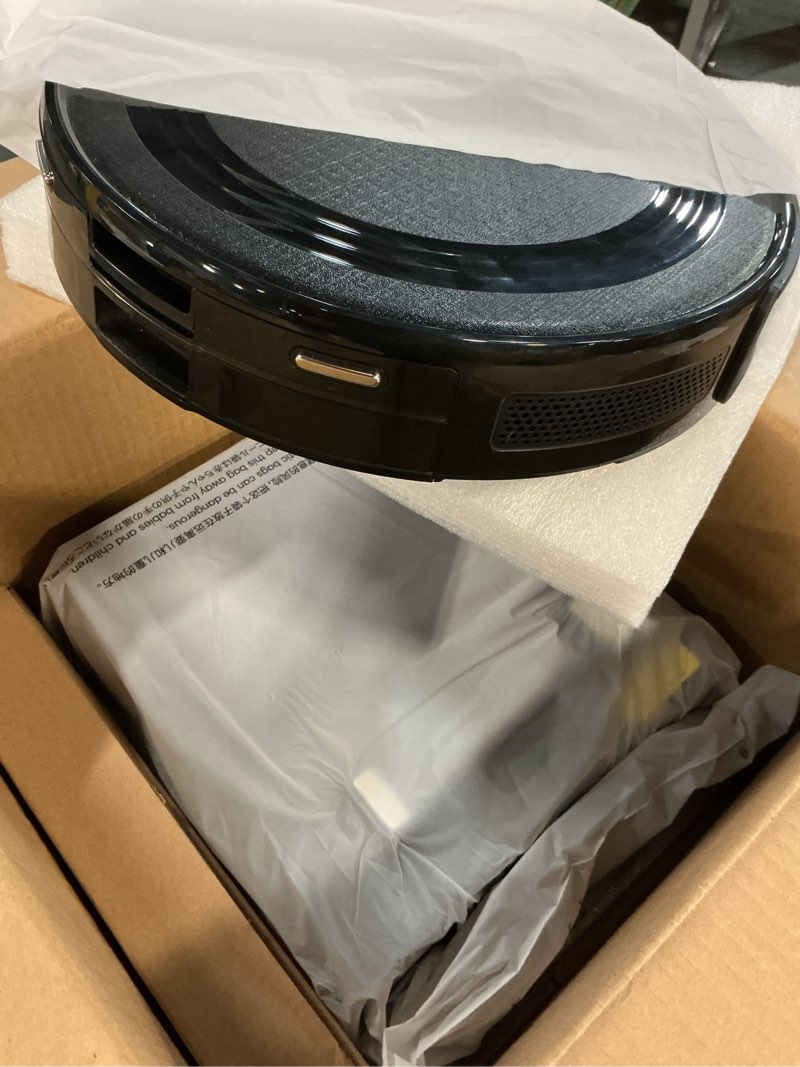 Condition photo showing Good Condition for lefant lidar robot vacuum and mop combo,75-days self-emptying,6000pa powerful scution,multi-floor mapping, no-go zones,140 min runtime,2.4g/5g wifi/alexa/app/iwatch,m2 plus black