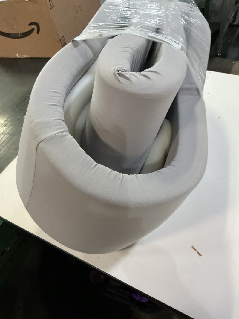 Condition photo showing As Is for TRENDBOX Foam Ball Pit, 36" x 12" Indoor Outdoor Soft Round Ball Pool Playpen Ideal Gift Toy for Babies Kids and Toddler Children (No Balls) - Light Gray Light Grey 90CM