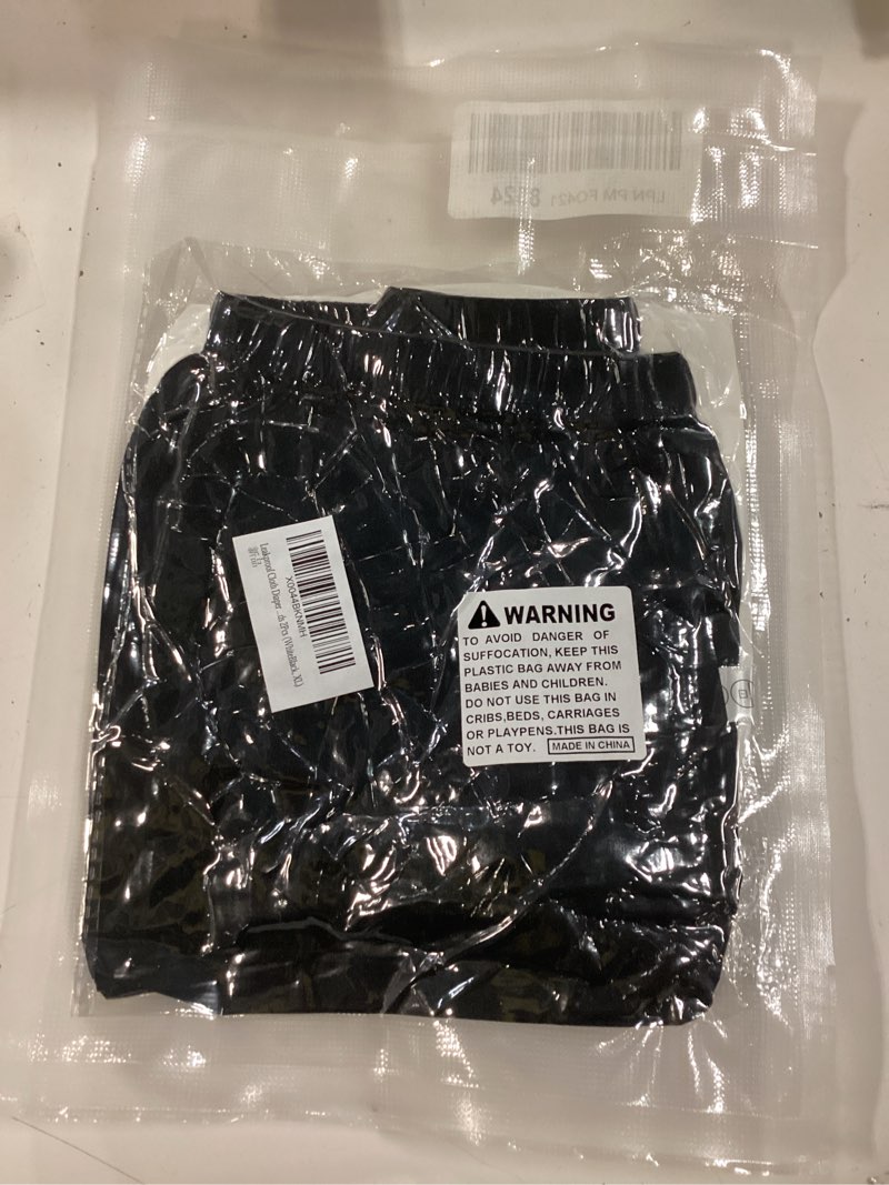 Condition photo showing New/Like New for Leakproof Cloth Diaper Covers for Adult, Incontinence Protective Briefs Underwear, Reusable Plastic Pants Special Needs 2Pcs (WhiteBlack, XL)