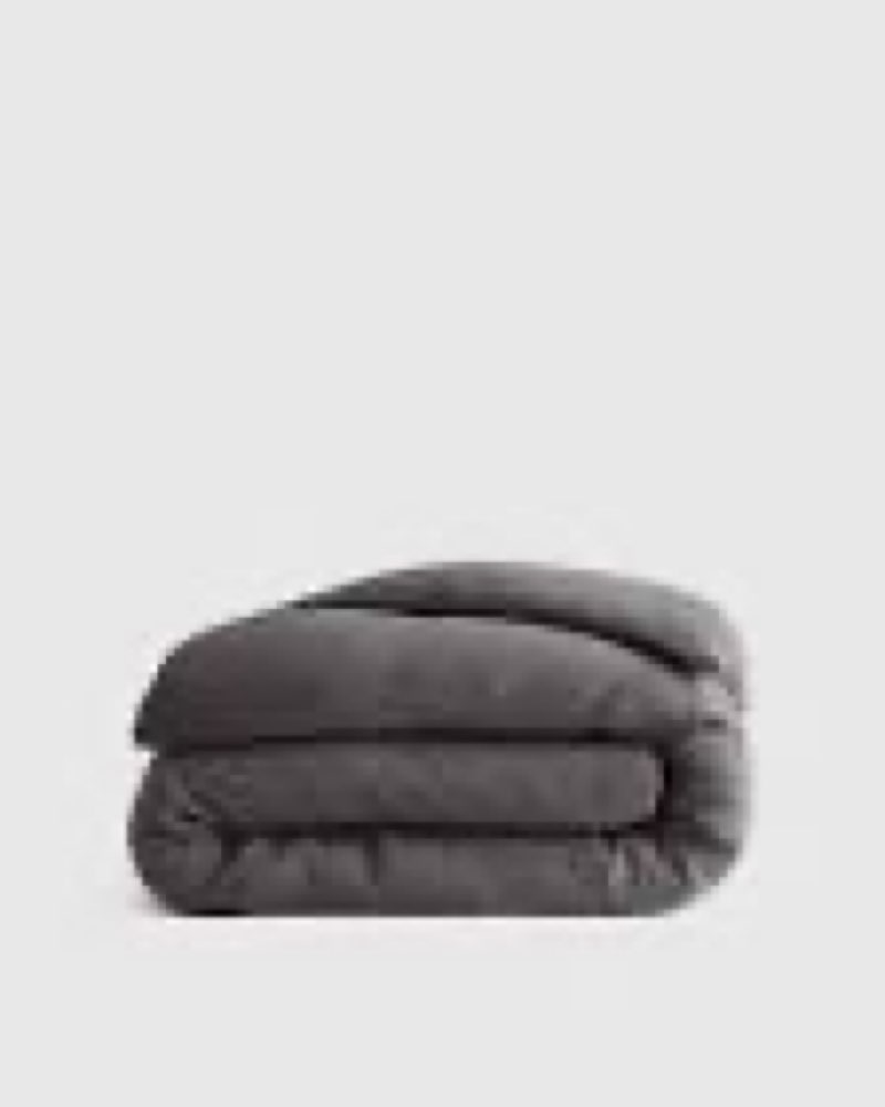  quince organic airy gauze duvet cover only cotton full queen undyed gray 