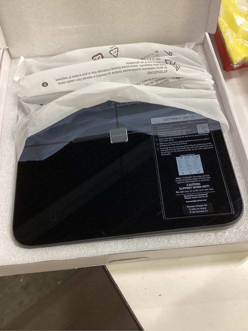 Condition photo showing Good Condition for Smart Scale for Body Weight, 8-Electrode Larger Platform Digital Scale for Weight Fat BMI 28 Body Composition Measurement, Bluetooth Bathroom Smart Scales, Rechargeable, Wi-Fi Compatible