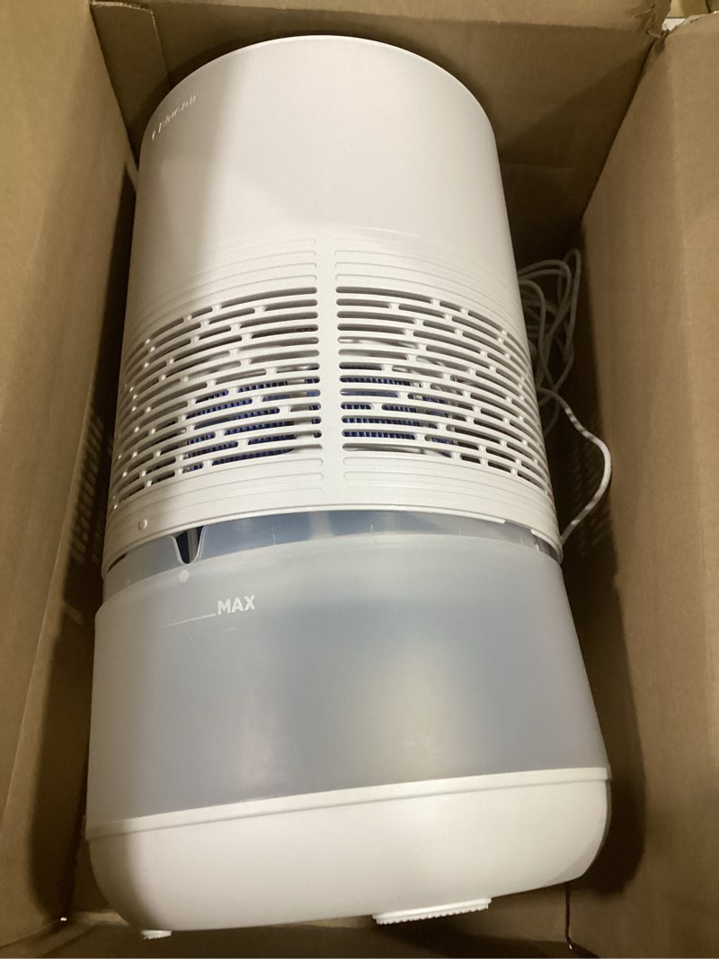 Condition photo showing As Is for blueair premium smart humidifier for large rooms, bedrooms, better sleep with evaporative invisible mist tech, auto humidify, easy top fill, smart control with app, touchscreen, 3.5l tank for 48 hours