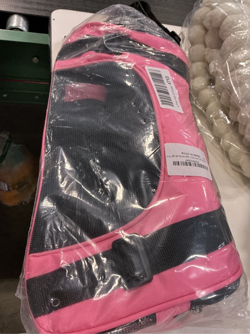 Condition photo showing New/Like New for cat carrier,soft-sided pet travel carrier for cats,dogs puppy comfort portable foldable pet bag airline approved (lightpink)