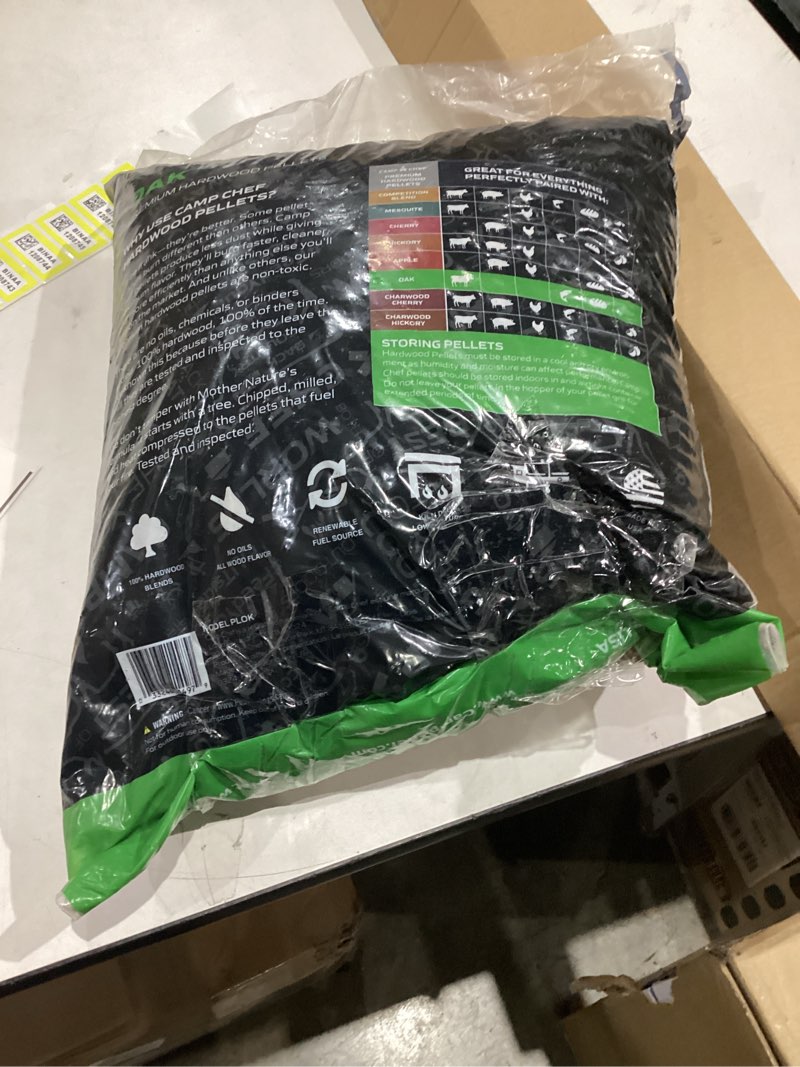 Condition photo showing New/Like New for Camp Chef Premium Food Grade Hardwood Oak Pellets - 20lb Bag, PLOK