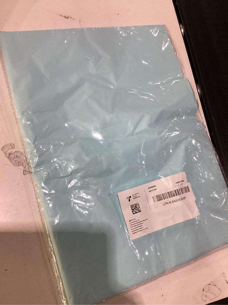 Condition photo showing Good Condition for shindel 120 sheets blue tissue paper, 20x14 inch light blue tissue paper for gift bags birthday wedding baby shower party decorations diy craft supplies