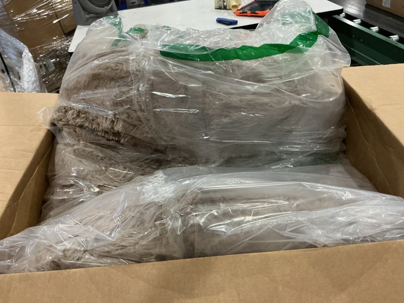 Condition photo showing Good Condition for bedsure calming dog bed medium large size dogs - donut washable large pet bed, 33 inches anti-slip round fluffy plush faux fur dog bed, camel 33"l x 33"w x 8"th camel