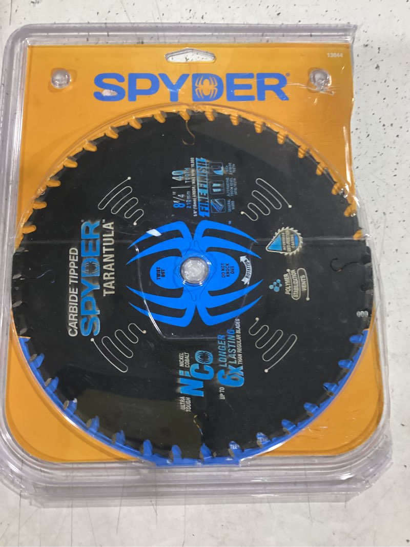 Condition photo showing New/Like New for spyder 8-1/4-in 40 -tooth fine finish tungsten carbide-tipped steel circular saw blade individual