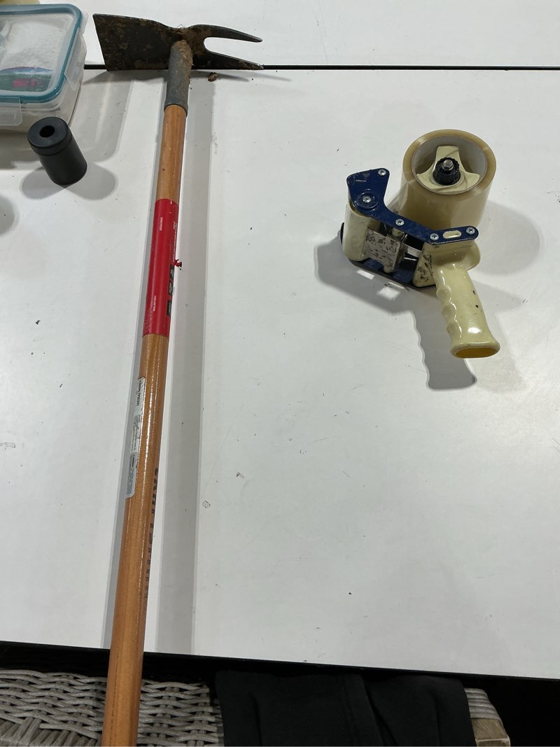 Condition photo showing Good Condition for craftsman 54 wood 2-prong hoe