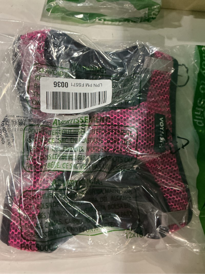 Condition photo showing New/Like New for Best Pet Supplies Voyager Step-in Air Harness - All Weather Mesh, Reflective, No Pull Harness for Dogs, Cats - Secure with Hook & Loop Fastener, Buckle, Double D-Rings - Fuchsia 2-Tone, L Harness (Fuchsia 2-Tone) L (Chest: 18 - 20.5")
