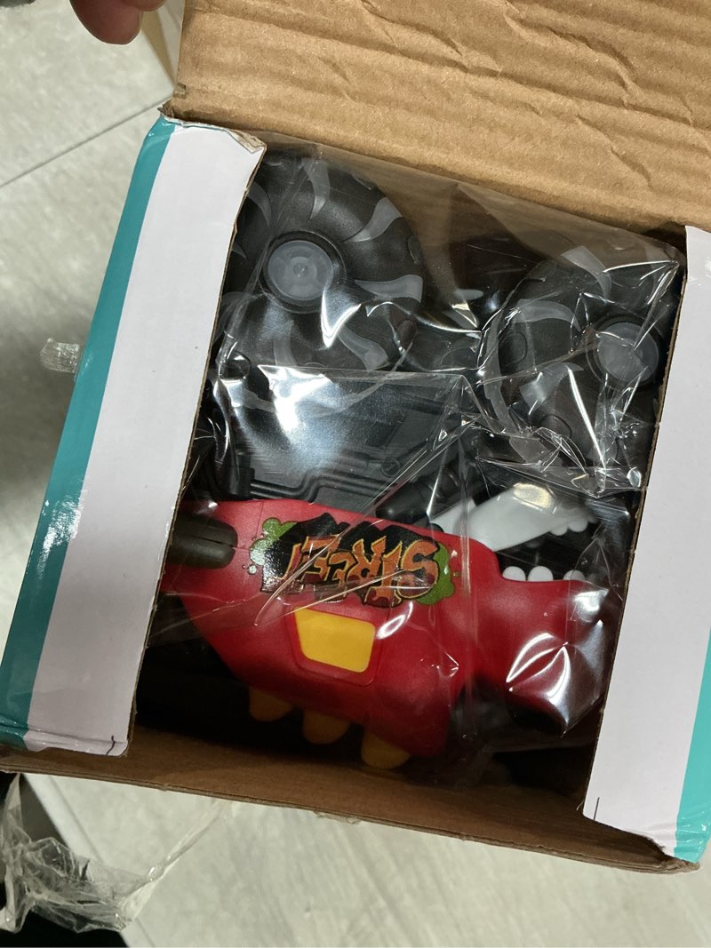 Condition photo showing Good Condition for 3 Pack Dinosaur Monster Truck Toys with Light-Up LED Wheels for Toddlers Kids