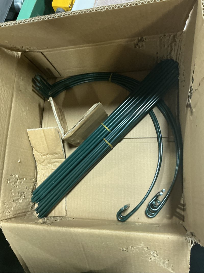 Condition photo showing Good Condition for 6 pack peony cages and supports, 14" (w) x 32"(h) plant support, heavy-duty metal plant support stakes, plant stakes for outdoor & indoor plants, perfect for flowers and vegetable 14"x32"-6pcs